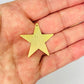 FO1277 Colgante Estrella Lijada 30 mm con perforación Espesor 0.6 mm Figura Baño Oro