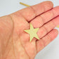 FO1277 Colgante Estrella Lijada 30 mm con perforación Espesor 0.6 mm Figura Baño Oro