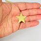 FO1277 Colgante Estrella Lijada 30 mm con perforación Espesor 0.6 mm Figura Baño Oro