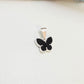 Joyas por Mayor Joyas Bañadas en Plata por Mayor Insumos para Joyas FP1247 Colgante Mariposa Borde Rutilado Acrílico Negro 11 x 9 mm valier de 7 mm Espesor 2 mm Figura Baño Plata
