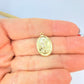FO1286 Colgante San Expedito 17 x 13 mm más argollita Espesor 1 mm Figura Baño Oro