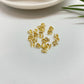 Joyas por Mayor Joyas Bañadas en Oro por Mayor Insumos para Joyas AO150 Terminal Tapa Nudo Diá. 2.5 mm más argollita Perforación 1 mm Accesorio Baño Oro