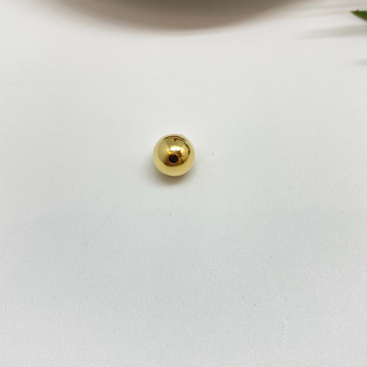 Joyas por Mayor Joyas Bañadas en Oro por Mayor Insumos para Joyas MO49 Bolita 8 mm Perforación 2 mm Accesorio Baño Oro