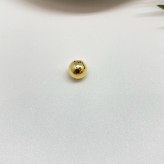 Joyas por Mayor Joyas Bañadas en Oro por Mayor Insumos para Joyas MO49 Bolita 8 mm Perforación 2 mm Accesorio Baño Oro