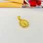 FO1282 Colgante Virgen de los Rayos o Milagros Borde circones 12 x 10 más valier de 6 mm Espesor 2.2 mm  Figura Baño Oro