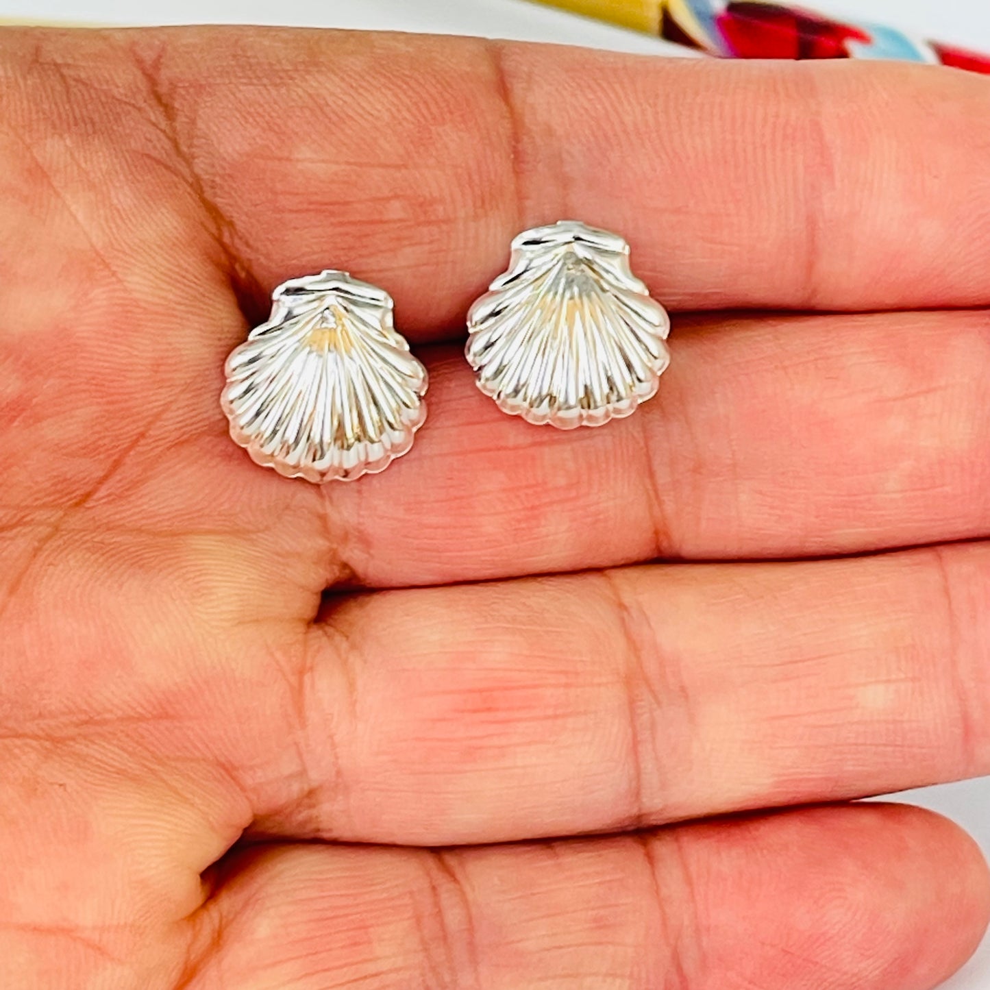 XP576 Aro Conchita tipo Shell 14 x 14 mm Espesor 0.8 mm Aro Baño Plata