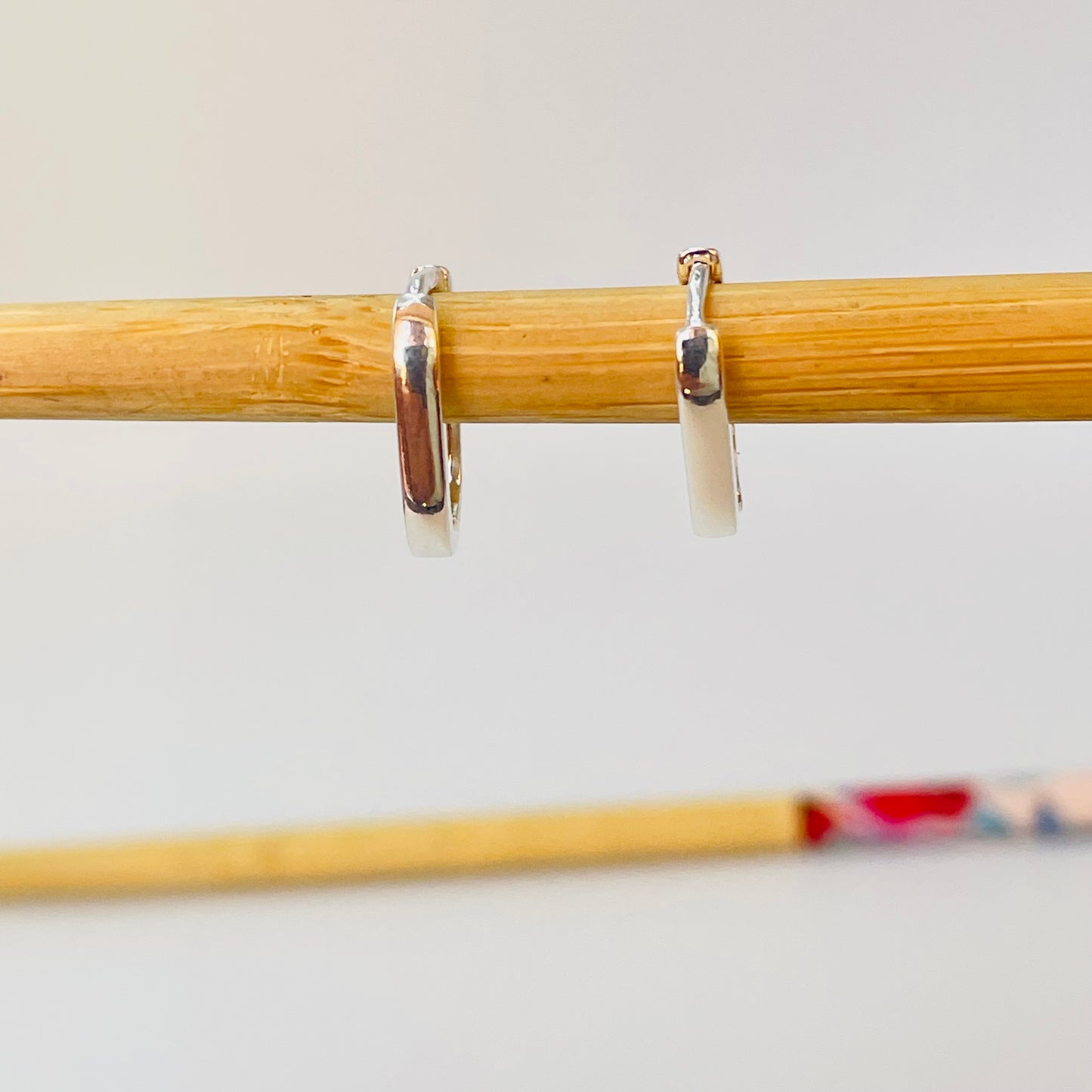 XP573 Aro Argolla Rectangular Small y Medium Ancho 2.2 Espesor 1.2 mm Aro Baño Plata