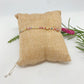 PP45 Pulsera Regulable con cristales multicolor ancho 1.8 mm Cadena veneciana 1.2 mm Pulsera Baño Plata