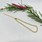 PO46 Pulsera de bolitas 3 mm y mini tubitos Largo 17 cm más extensor de 5 cm  Pulsera Baño Oro