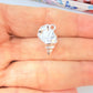 Joyas por Mayor Joyas Bañadas en Plata por Mayor Insumos para Joyas FP1275 Colgante Caracol de Mar 18 x 12 mm Espesor 10 mm Figura Baño Plata