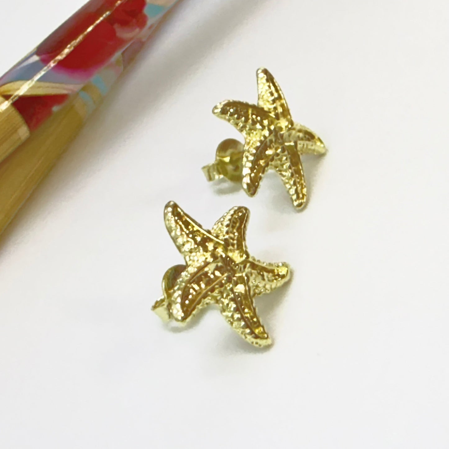 XO571 Aro Estrella de Mar 14 x 14 mm Espesor 1.5 mm Aro Baño Oro