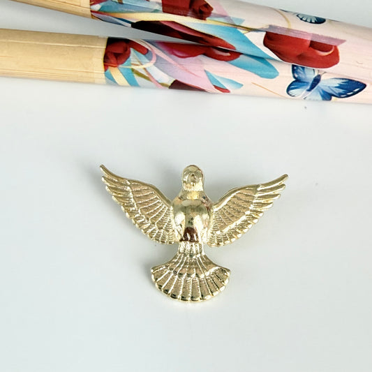 FO1267 Colgante Espíritu Santo L 18.5 x 25 mm argolla posterior Espesor 1.5 mm Figura Baño Oro