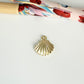 FO1273 Colgante Conchita de Mar tipo Shell 10 x 12 mm más argollita Espesor 1.2 mm Figura Baño Oro