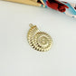 FO1258 Colgante Caracola Lado Derecho 20 x 16 mm más argollita Espesor 0.8 mm Figura Baño Oro