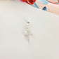 FP1067 Colgante Cruz Circones 11 x 8 mm mas valier Espesor 2 mm Figura Baño Plata
