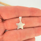 FP942 Colgante Estrella Lijada 13x13 mm más balier Figura Baño Plata