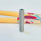 TP26 Tubo Cuadrado Lijado 25x4 mm Baño Plata Envejecida Accesorio Baño Plata Accesorios Bañados hecho de Bronce Bañado en Plata 50 ml