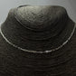 CP241 Collar Chocker Candado Eslabón 4 x 2 mm 30 cm + extensor de 10 cm Cadena Baño Plata
