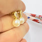 Joyas por Mayor Joyas Bañadas en Oro por Mayor Insumos para Joyas XO583 Aro Perla diá. 9 mm Base Punto de Luz Circón diá. 6.5 mm Espesor 4 mm Figura Baño Oro