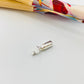 AP43 Broche Cajón 6 mm Accesorio Baño Plata Accesorios hecho de Bronce Bañado en Plata 50 ml