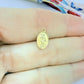 Joyas por Mayor Joyas Bañadas en Oro por Mayor Insumos para Joyas FO1284 Colgante Mini San Expedito 10 x 8 mm más argollita Espesor 0.8 mm Figura Baño Oro