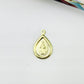 Joyas por Mayor Joyas Bañadas en Oro por Mayor Insumos para Joyas FO1285 Colgante Gota Virgen de los Milagros doble faz 15 x 7 mm más argollita Espesor 1 mm Figura Baño Oro