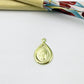 Joyas por Mayor Joyas Bañadas en Oro por Mayor Insumos para Joyas FO1285 Colgante Gota Virgen de los Milagros doble faz 15 x 7 mm más argollita Espesor 1 mm Figura Baño Oro