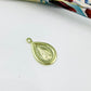 Joyas por Mayor Joyas Bañadas en Oro por Mayor Insumos para Joyas FO1285 Colgante Gota Virgen de los Milagros doble faz 15 x 7 mm más argollita Espesor 1 mm Figura Baño Oro