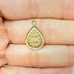 Joyas por Mayor Joyas Bañadas en Oro por Mayor Insumos para Joyas FO1285 Colgante Gota Virgen de los Milagros doble faz 15 x 7 mm más argollita Espesor 1 mm Figura Baño Oro