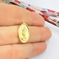 Joyas por Mayor Joyas Bañadas en Oro por Mayor Insumos para Joyas FO1286 Colgante San Expedito 17 x 13 mm más argollita Espesor 1 mm Figura Baño Oro