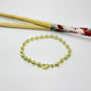 PO41 Pulsera Bolitas diá. 5 mm y Tubitos 1.2 mm Largo Total 18 cm Pulsera Baño Oro