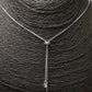 Joyas por Mayor Joyas Bañadas en Plata por Mayor Insumos para Joyas CP240 Collar Cascada Cadena Veneciana Espesor 1 mm Largo total 120 cm Bolita regulable Terminal Punto de luz 4 mm y San Benito 10 mm Collar Terminado Baño Plata