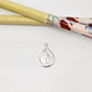 Joyas por Mayor Joyas Bañadas en Plata por Mayor Insumos para Joyas FP1285 Colgante Gota Virgen de los Milagros doble faz 15 x 7 mm más argollita Espesor 1 mm Figura Baño Plata
