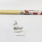 FP1287 Colgante Mamá Pata 14 x 14 mm más argollita Espesor 6 mm Figura Baño Plata