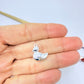 FP1287 Colgante Mamá Pata 14 x 14 mm más argollita Espesor 6 mm Figura Baño Plata
