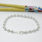 Joyas por Mayor Joyas Bañadas en Plata por Mayor Insumos para Joyas PP41 Pulsera Bolitas diá. 5 mm y Tubitos 1.2 mm Largo Total 18 cm Pulsera Baño Plata