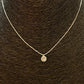 CP171 Collar con punto de luz redondo 5.5 mm Cadena veneciana Largo mas extensor de 5 cm espesor 0.8 mm Collar Terminado Baño Plata Cadenas Bañadas hecho de Bronce Bañado en Plata 50 ml Joyas Bañadas en Plata
