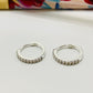 XP358-S Aro Argolla Click Circones S 10 x 2 mm Espesor 1.5 mm Aro Baño Plata Aros Bañados hecho de Bronce Bañado en Plata 50 ml Joyas Bañadas en Plata