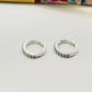 XP358-S Aro Argolla Click Circones S 10 x 2 mm Espesor 1.5 mm Aro Baño Plata Aros Bañados hecho de Bronce Bañado en Plata 50 ml Joyas Bañadas en Plata