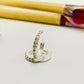 XP358-S Aro Argolla Click Circones S 10 x 2 mm Espesor 1.5 mm Aro Baño Plata Aros Bañados hecho de Bronce Bañado en Plata 50 ml Joyas Bañadas en Plata