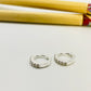 XP358-S Aro Argolla Click Circones S 10 x 2 mm Espesor 1.5 mm Aro Baño Plata Aros Bañados hecho de Bronce Bañado en Plata 50 ml Joyas Bañadas en Plata