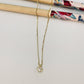 CO171 Collar con punto de luz redondo 5.5 mm Cadena veneciana Largo mas extensor de 5 cm espesor 0.8 mm Collar Terminado Baño Oro Cadenas Bañadas hecho de Bronce Bañado en Oro 18K Joyas Bañadas en Oro