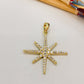 FO1068 Colgante Estrella Guía XL 27 x 27 mm mas valier Espesor 2 mm Figura Baño Oro Figuras Bañadas hecho de Bronce Bañado en Oro 18K Joyas Bañadas en Oro