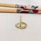 XO358 Aro Argolla Click Circones Espesor 1.5 mm Aro Baño Oro Aros Bañados hecho de Bronce Bañado en Oro 18K Joyas Bañadas en Oro