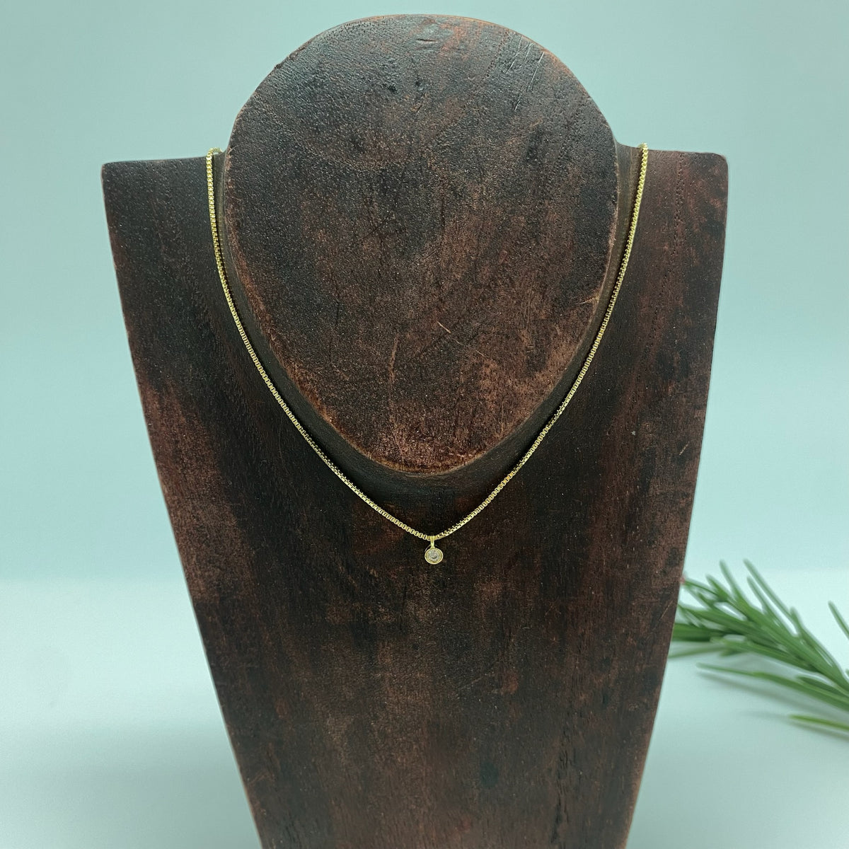 Joyas por Mayor Joyas Bañadas en Oro por Mayor Insumos para Joyas CO243 Collar Punto de Luz diá. 3.2 mm Cadena Veneciana Espesor 1 mm Largo 40 cm más extensor 5 cm Collar Terminado Baño Oro
