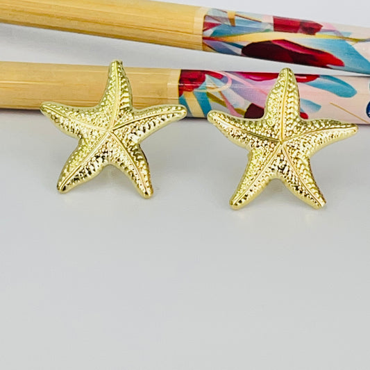 Joyas por Mayor Joyas Bañadas en Oro por Mayor Insumos para Joyas XO577 Aro Estrella de Mar 21 x 21 mm Espesor 0.8 mm Aro Baño Oro