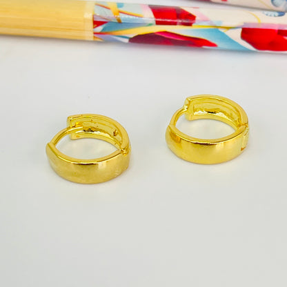 Joyas por Mayor Joyas Bañadas en Oro por Mayor Insumos para Joyas XO578 Aro Argolla Ancha Large y Medium Ancho 4.5 mm Espesor 1.2 mm Aro Baño Oro