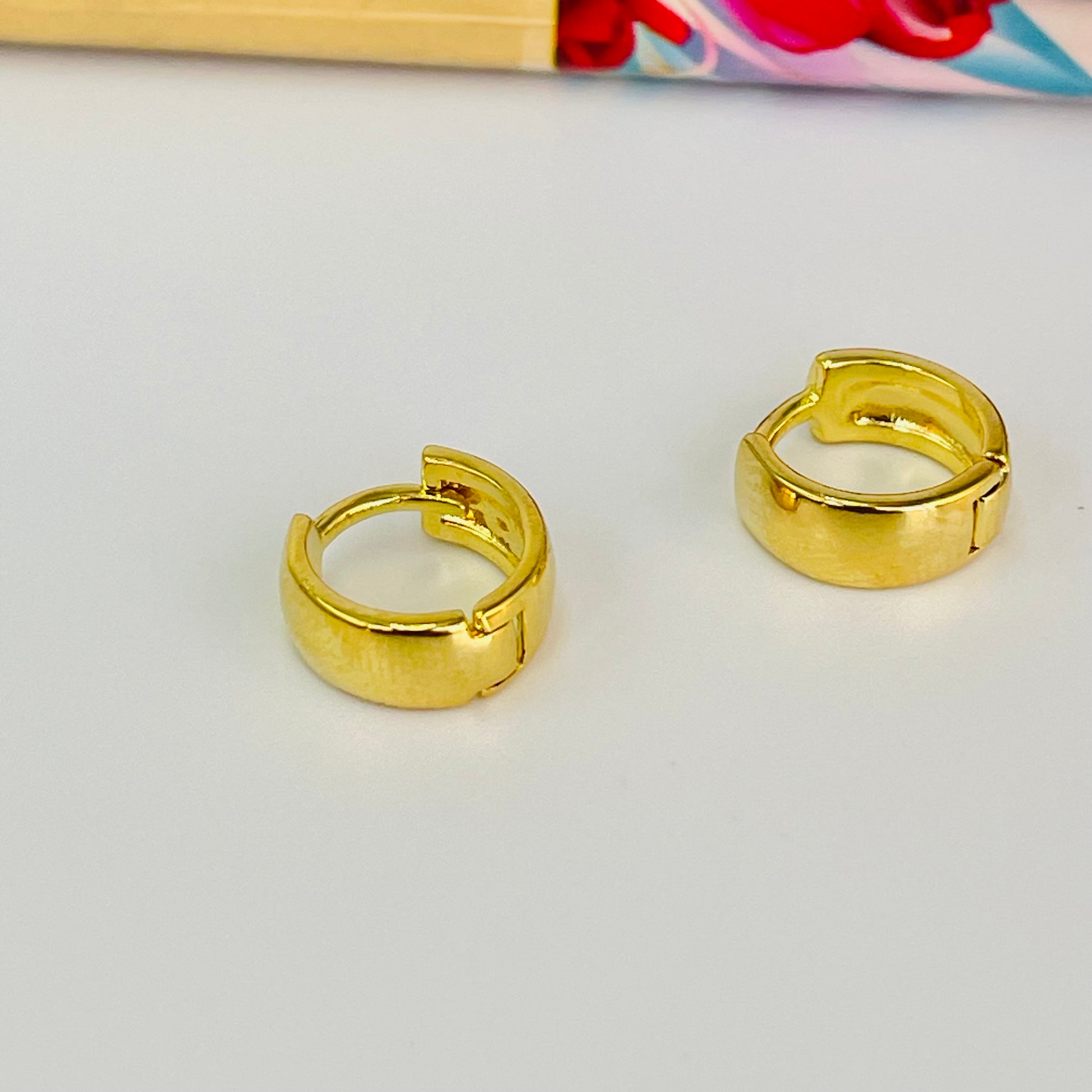 Joyas por Mayor Joyas Bañadas en Oro por Mayor Insumos para Joyas XO578 Aro Argolla Ancha Large y Medium Ancho 4.5 mm Espesor 1.2 mm Aro Baño Oro