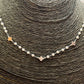 Joyas por Mayor Joyas Bañadas en Plata por Mayor Insumos para Joyas CP237 Collar Perlas diá. 3 mm con mini cruces 5 x 5 mm espesor 3 mm Largo 40 cm Collar Terminado Baño Plata