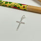 FP1036 Colgante Cruz 20 x 12 mm mas valier Espesor 1.8 mm Figura Baño Plata